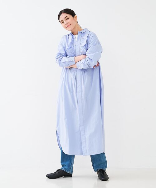 collex / コレックス ワンピース | フロトフリルシャツワンピース | 詳細4