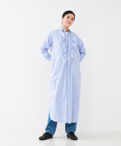 collex / コレックス ワンピース | フロトフリルシャツワンピース | 詳細5