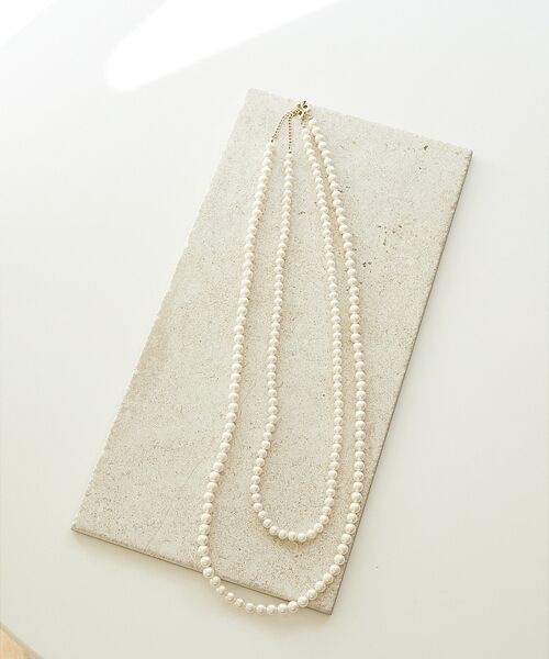 collex/コレックス 【dignif】【金属アレルギー対応】3WAY2連パールネックレス ゴールド F collex/コレックス 【dignif】【金属アレルギー対応】3WAY2連パールネックレス ゴールド F