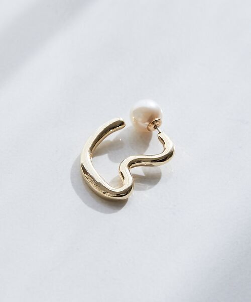 collex / コレックス ピアス・イヤリング | 【dignif】【金属アレルギー対応】パールキャッチウェーブ2WAYピアス | 詳細7