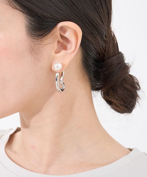 collex / コレックス ピアス・イヤリング | 【dignif】【金属アレルギー対応】パールキャッチウェーブ2WAYピアス | 詳細10