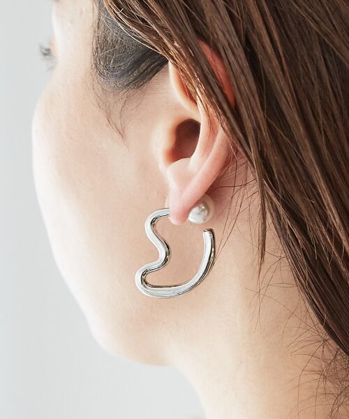 collex / コレックス ピアス・イヤリング | 【dignif】【金属アレルギー対応】パールキャッチウェーブ2WAYピアス | 詳細11