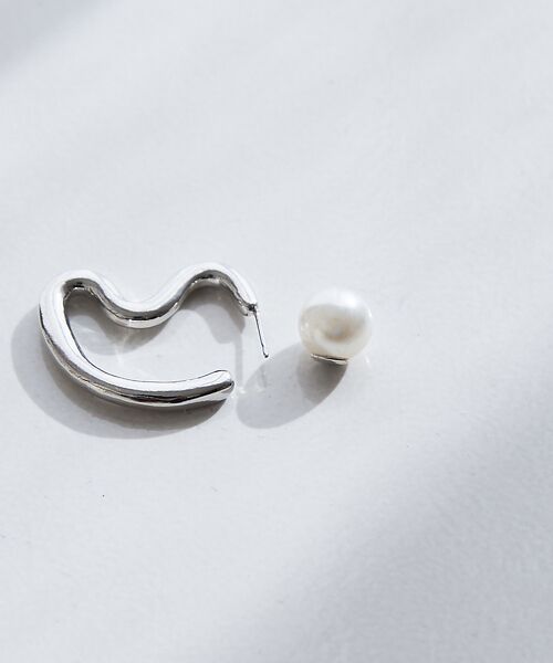 collex / コレックス ピアス・イヤリング | 【dignif】【金属アレルギー対応】パールキャッチウェーブ2WAYピアス | 詳細15
