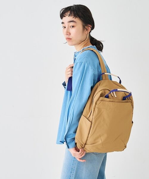 collex / コレックス リュック・バックパック | 【WEB限定】【EARTH MADE】12ポケット インサイドプリント2WAYリ（キャメル）