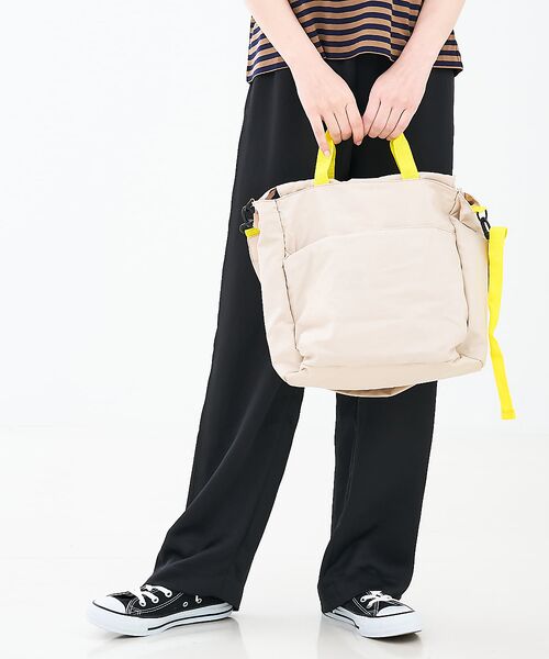 collex/コレックス 【WEB限定】【EARTH MADE】10ポケット 2WAYトートバッグ ライトベージュ F collex/コレックス 【WEB限定】【EARTH MADE】10ポケット 2WAYトートバッグ ライトベージュ F