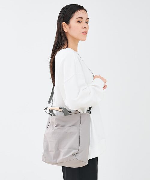 collex/コレックス 【WEB限定】【EARTH MADE】10ポケット 2WAYトートバッグ ライトグレー F collex/コレックス 【WEB限定】【EARTH MADE】10ポケット 2WAYトートバッグ ライトグレー F