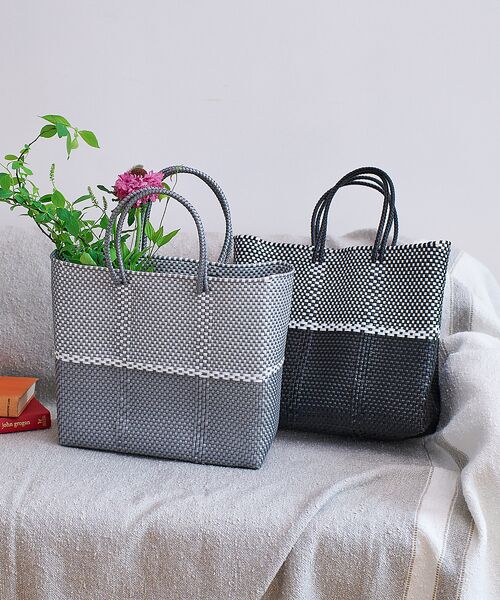 collex / コレックス トートバッグ | 【MOON BIRD/ムーンバード】【別注】 バイカラーメルカドバッグ | 詳細7