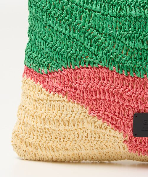 collex / コレックス トートバッグ | 【Swaraj /スワラージ】手編み ゼブラ ラフィアトートバッグ | 詳細11