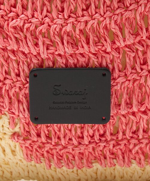 collex / コレックス トートバッグ | 【Swaraj /スワラージ】手編み ゼブラ ラフィアトートバッグ | 詳細13