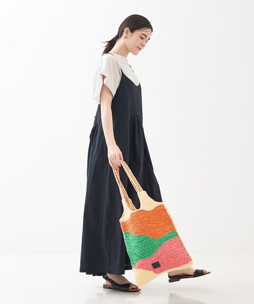 collex / コレックス トートバッグ | 【Swaraj /スワラージ】手編み ゼブラ ラフィアトートバッグ | 詳細2