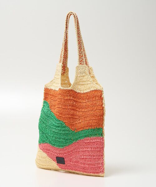 collex / コレックス トートバッグ | 【Swaraj /スワラージ】手編み ゼブラ ラフィアトートバッグ | 詳細6