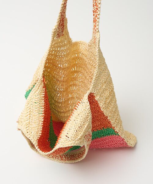 collex / コレックス トートバッグ | 【Swaraj /スワラージ】手編み ゼブラ ラフィアトートバッグ | 詳細9