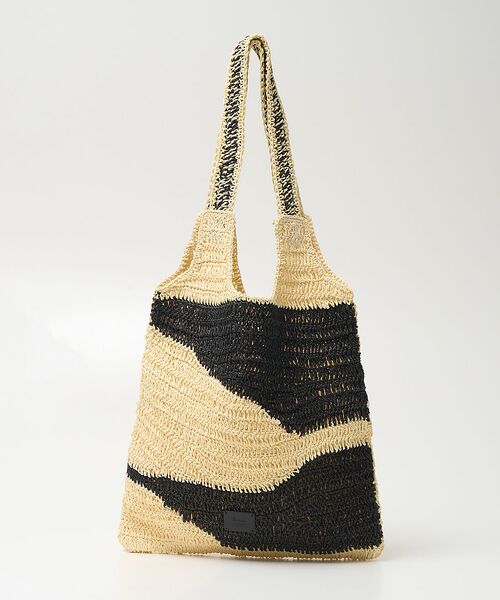 collex / コレックス トートバッグ | 【Swaraj /スワラージ】手編み ゼブラ ラフィアトートバッグ | 詳細15