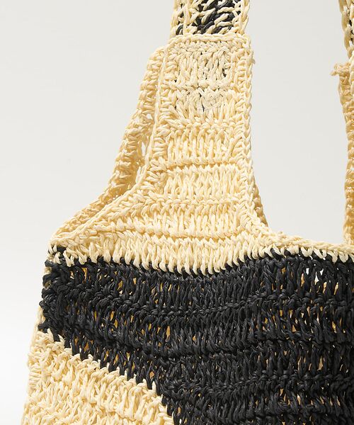 collex / コレックス トートバッグ | 【Swaraj /スワラージ】手編み ゼブラ ラフィアトートバッグ | 詳細16