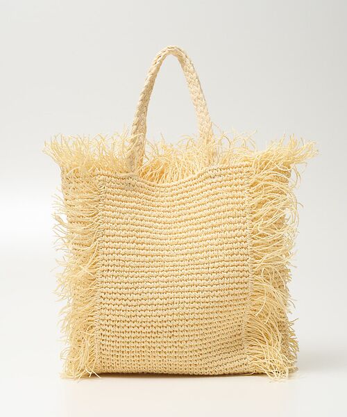 collex / コレックス トートバッグ | 【Swaraj /スワラージ】手編み ラフィア フリンジ トートバッグ | 詳細9