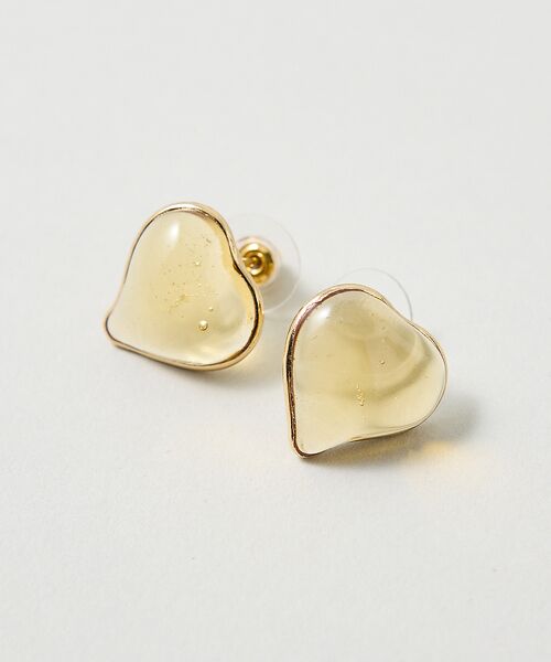 collex/コレックス 【Elodie Pavie】ガラスハートピアス クリア F collex/コレックス 【Elodie Pavie】ガラスハートピアス クリア F