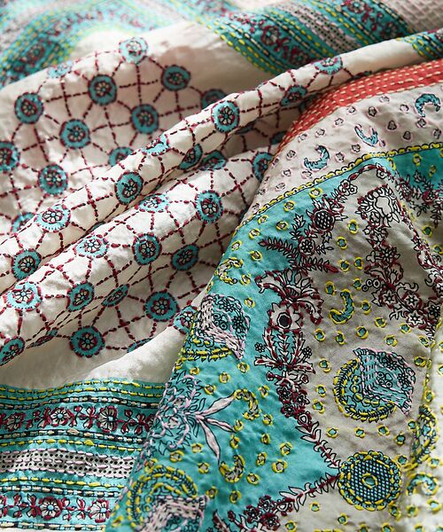 collex / コレックス マフラー・ショール・スヌード・ストール | 刺し子シルク大判ストール | 詳細1