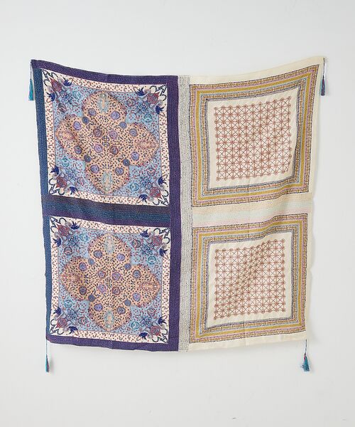 collex / コレックス マフラー・ショール・スヌード・ストール | 刺し子シルク大判ストール | 詳細1