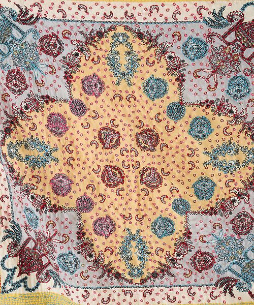 collex / コレックス マフラー・ショール・スヌード・ストール | 刺し子シルク大判ストール | 詳細11