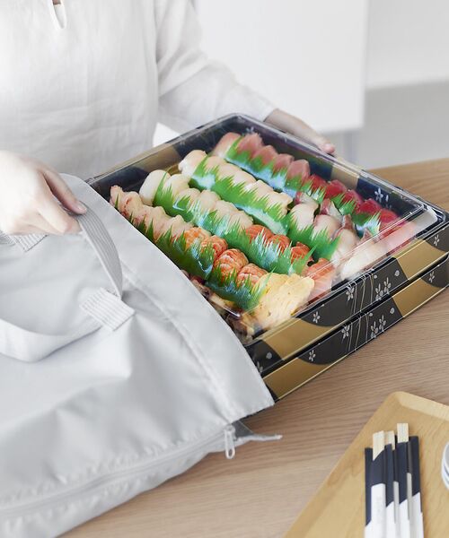 collex / コレックス エコバッグ | 山崎実業  【TOWER/タワー】洗える持ち帰り寿司・ピザが入るレジかごかばん | 詳細4