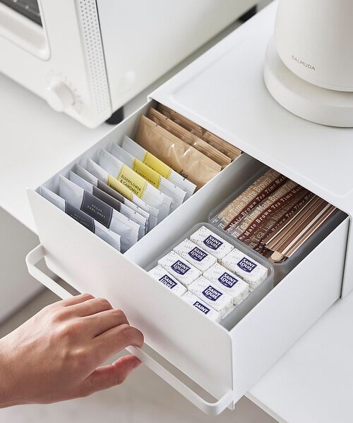 collex / コレックス インテリア・生活雑貨・ホビー・ステーショナリー | 【tower】 引出付きキッチン家電下ラック 省スペース 台所収納 | 詳細4