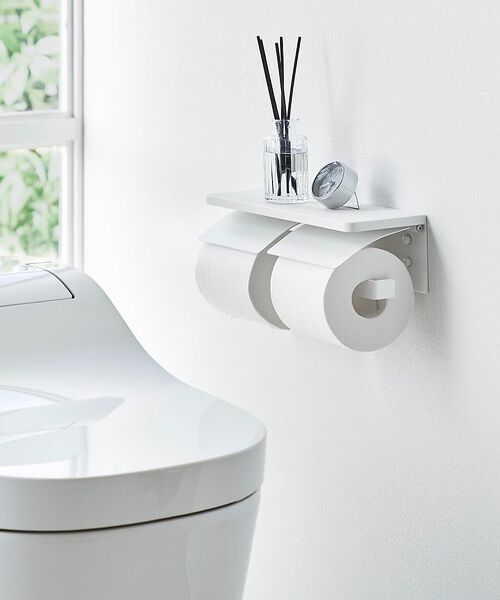 collex / コレックス その他雑貨 | 【tower/タワー】ウォールトイレットペーパーホルダー ダブル 石こうボード壁 | 詳細1