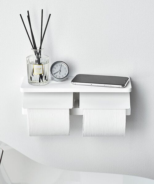 collex / コレックス その他雑貨 | 【tower/タワー】ウォールトイレットペーパーホルダー ダブル 石こうボード壁 | 詳細2