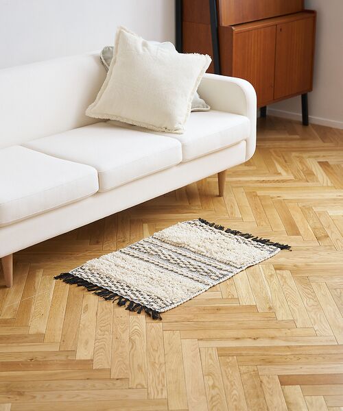 collex / コレックス インテリア・インテリア雑貨 | RugRu ポップコーンストライプマット 50×70cm | 詳細1