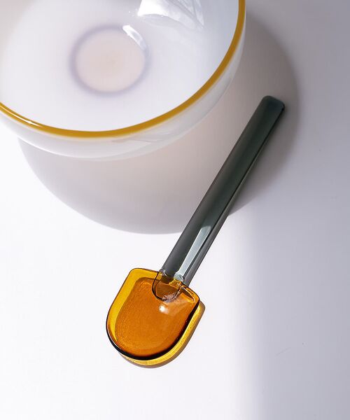 collex/コレックス 【amabro/アマブロ】 SNOW SHOVEL 耐熱ガラス ティースプーン ブラウン系その他1 F collex/コレックス 【amabro/アマブロ】 SNOW SHOVEL 耐熱ガラス ティースプーン ブラウン系その他1 F