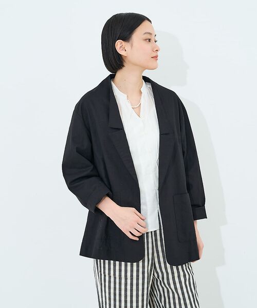 collex / コレックス テーラードジャケット | ショールカラージャケット ブラック | 詳細2
