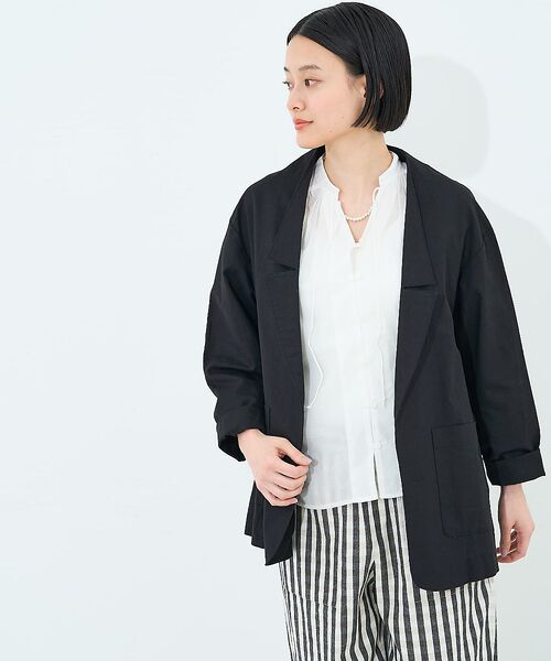 collex / コレックス テーラードジャケット | ショールカラージャケット ブラック | 詳細3