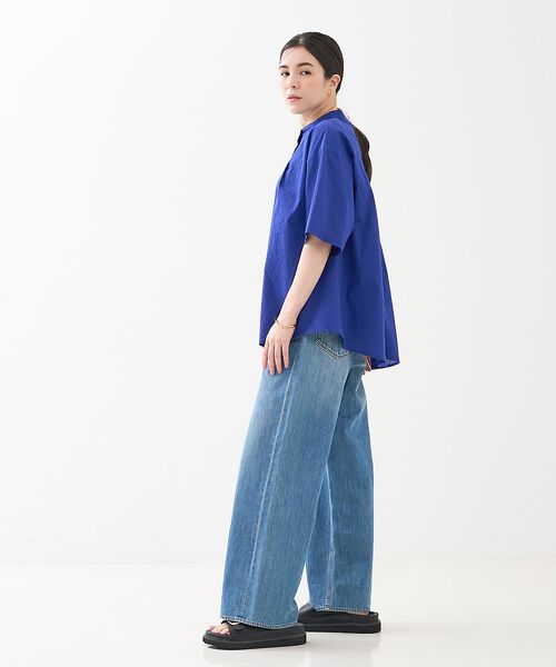 collex / コレックス シャツ・ブラウス | インド綿 半袖フレアブラウス | 詳細3