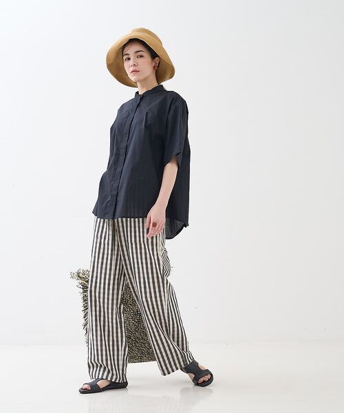 collex / コレックス シャツ・ブラウス | インド綿 半袖フレアブラウス | 詳細20