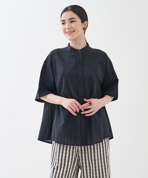 collex / コレックス シャツ・ブラウス | インド綿 半袖フレアブラウス | 詳細24