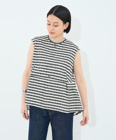 collex / コレックス シャツ・ブラウス | ボーダーノースリーブブラウス