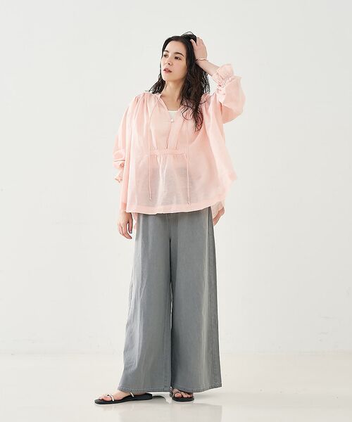 collex / コレックス シャツ・ブラウス | リネンコットンギャザーブラウス | 詳細1