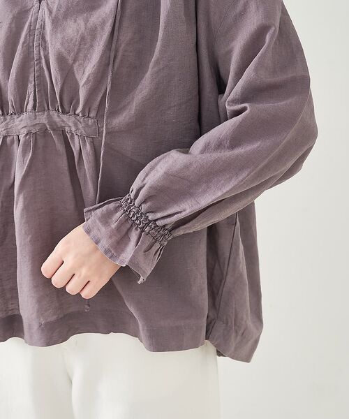 collex / コレックス シャツ・ブラウス | リネンコットンギャザーブラウス | 詳細19