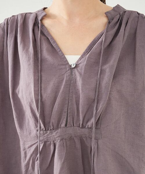 collex / コレックス シャツ・ブラウス | リネンコットンギャザーブラウス | 詳細21