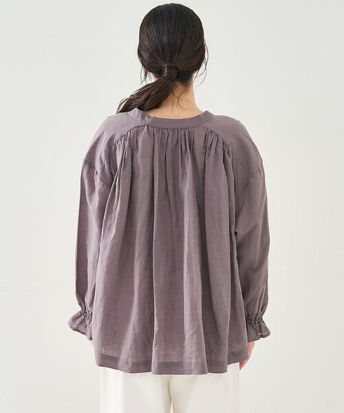 collex / コレックス シャツ・ブラウス | リネンコットンギャザーブラウス | 詳細16