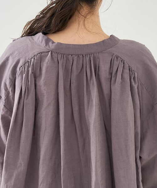 collex / コレックス シャツ・ブラウス | リネンコットンギャザーブラウス | 詳細17