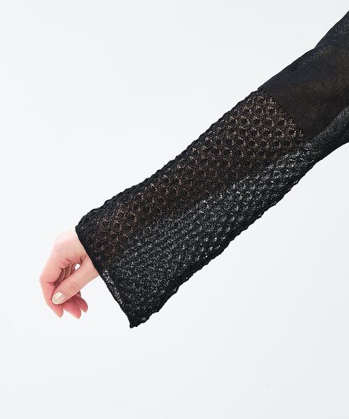 collex / コレックス カーディガン・ボレロ | リネンタッチ透かし柄カーディガン | 詳細26