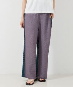 collex / コレックス パンツ | 小紋ミックス柄サテンパンツ