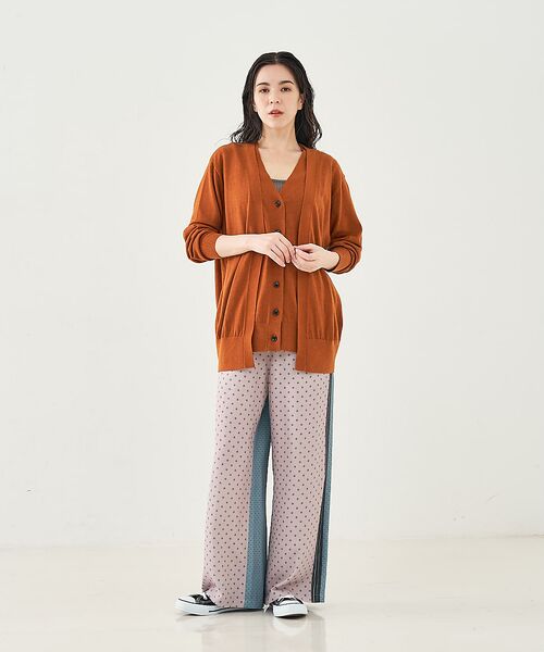 collex / コレックス パンツ | 小紋ミックス柄サテンパンツ | 詳細1