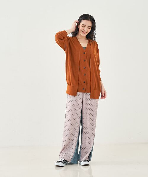 collex / コレックス パンツ | 小紋ミックス柄サテンパンツ | 詳細3