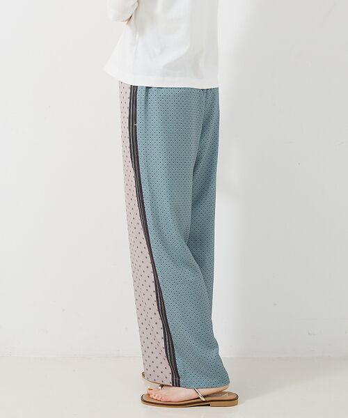 collex / コレックス パンツ | 小紋ミックス柄サテンパンツ | 詳細4