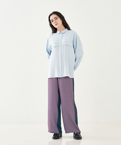 collex / コレックス パンツ | 小紋ミックス柄サテンパンツ | 詳細8