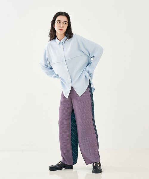 collex / コレックス パンツ | 小紋ミックス柄サテンパンツ | 詳細9