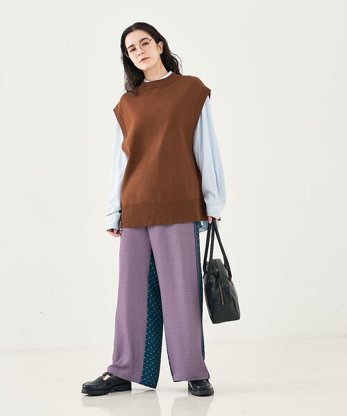 collex / コレックス パンツ | 小紋ミックス柄サテンパンツ | 詳細11