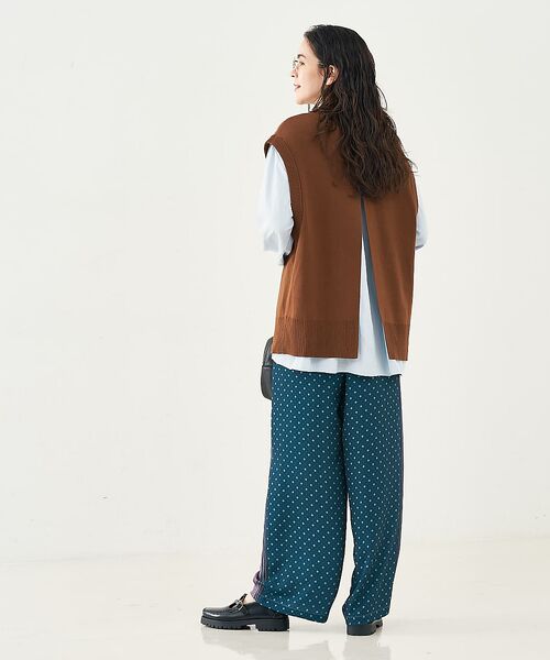 collex / コレックス パンツ | 小紋ミックス柄サテンパンツ | 詳細13