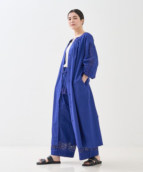 collex / コレックス ワンピース | アイレット刺繍ガウンワンピース | 詳細1